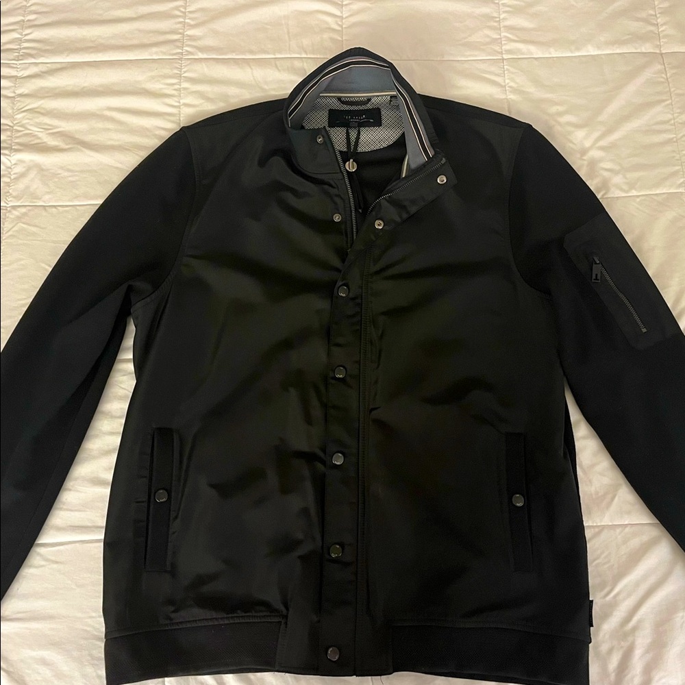 Black TED BAKER Jacket, Size 5 (Large), in excellent condition.